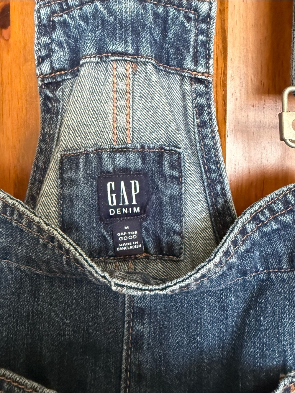 GAP denim overalls ladies medium - Picture 4 of 5